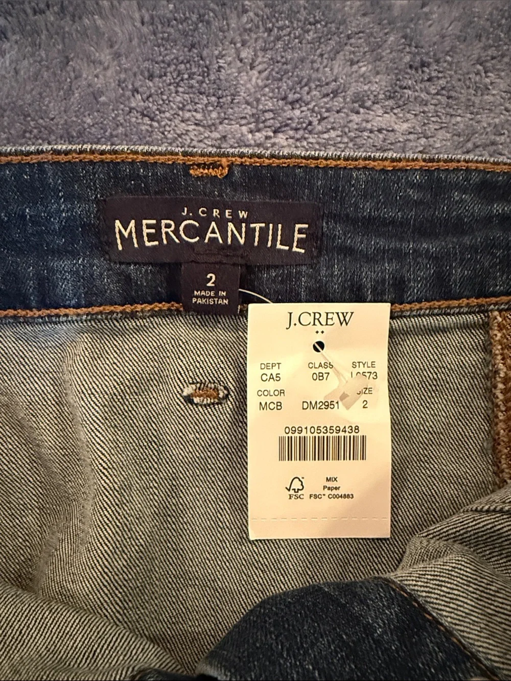J.Crew Dark Blue Denim Button-Front Women's Skirt. NWT. Size 2.